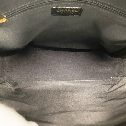 Chanel Handbag Choco Bar Lambskin Black Gold — view 4