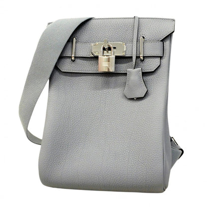 Hermes Shoulder Bag Hac a Dos PM Togo Gris Perle Silver