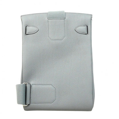Hermes Shoulder Bag Hac a Dos PM Togo Gris Perle Silver — view 7