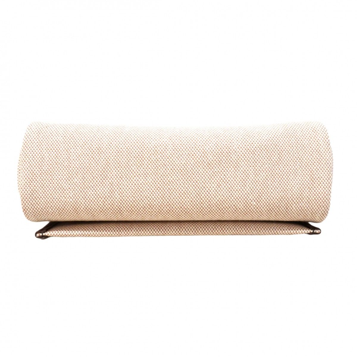 Hermes Shoulder Bag Herbag Zip Mini Toile Ash Dark Brown Gold — view 3