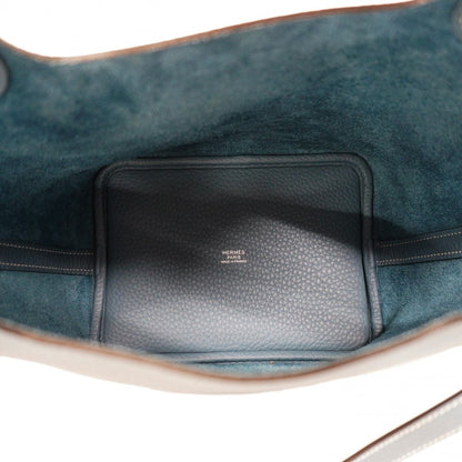 Hermes Handbag Picotin Lock PM Taurillon Clemence New Blue Jean Silver — view 4