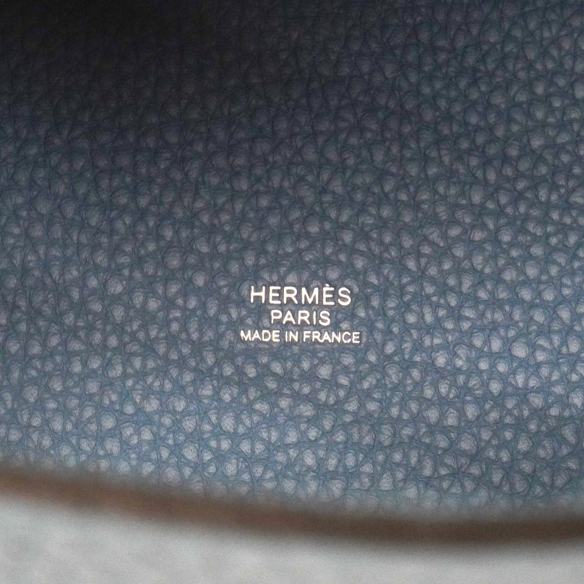 Hermes Handbag Picotin Lock PM Taurillon Clemence New Blue Jean Silver — view 5