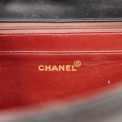 Chanel Shoulder Bag Big Quilted Lambskin Black Gold — view 5