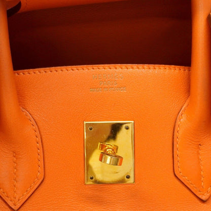 Hermes Handbag Birkin 35 Vo Garibaldi Orange Gold — view 5