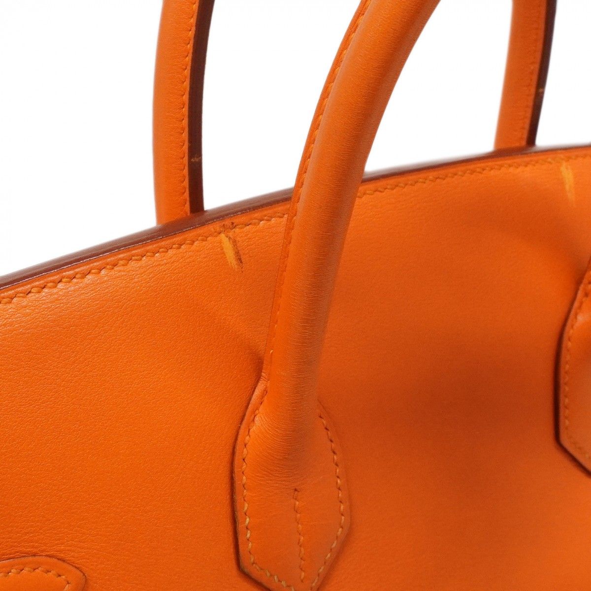 Hermes Handbag Birkin 35 Vo Garibaldi Orange Gold — view 7