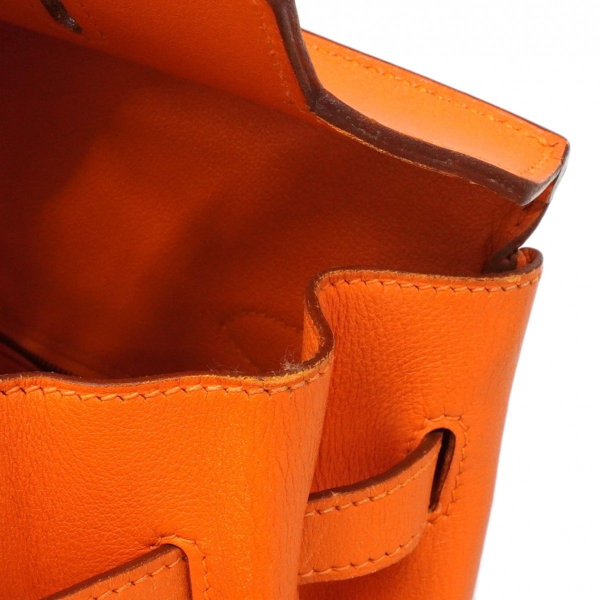 Hermes Handbag Birkin 35 Vo Garibaldi Orange Gold — view 8
