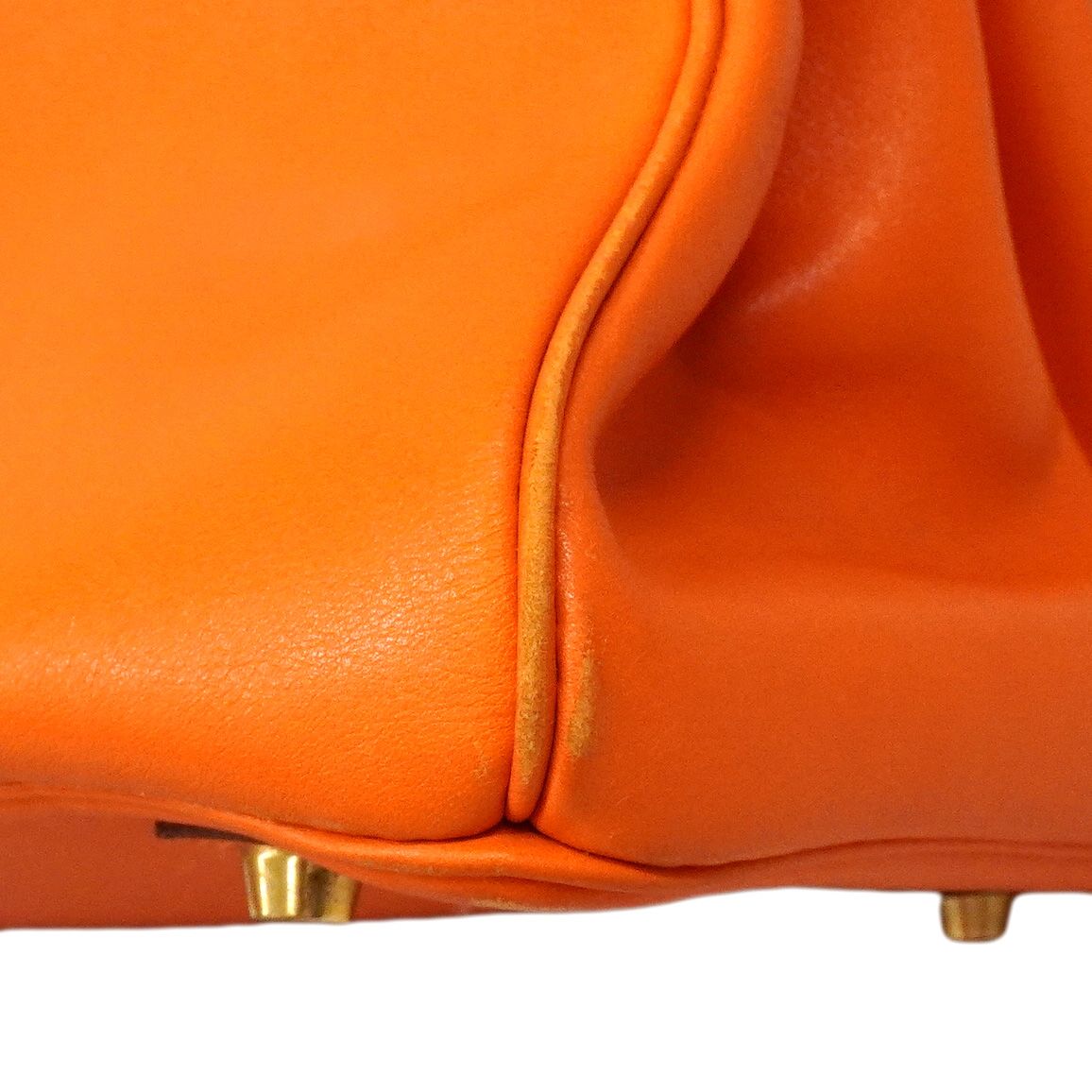 Hermes Handbag Birkin 35 Vo Garibaldi Orange Gold — view 6