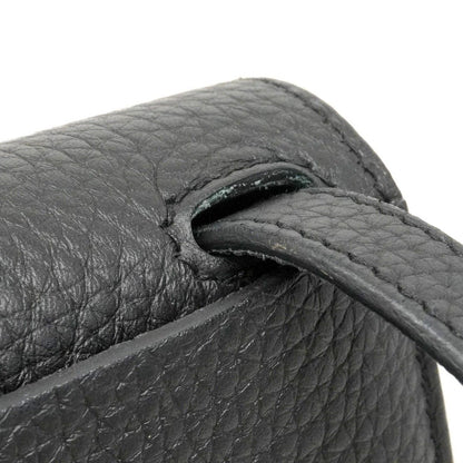 Hermes Handbag Halzan 25 Taurillon Clemence Black Silver — view 7