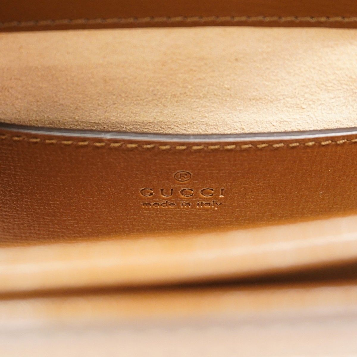 Gucci Shoulder Bag GG Supreme Horsebit Beige Brown Gold — view 5