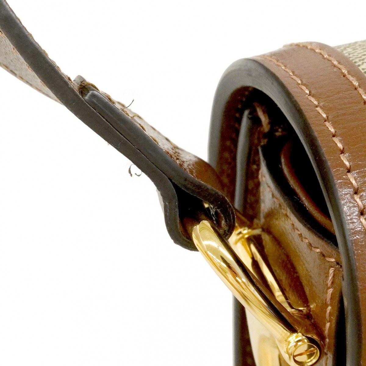 Gucci Shoulder Bag GG Supreme Horsebit Beige Brown Gold — view 6