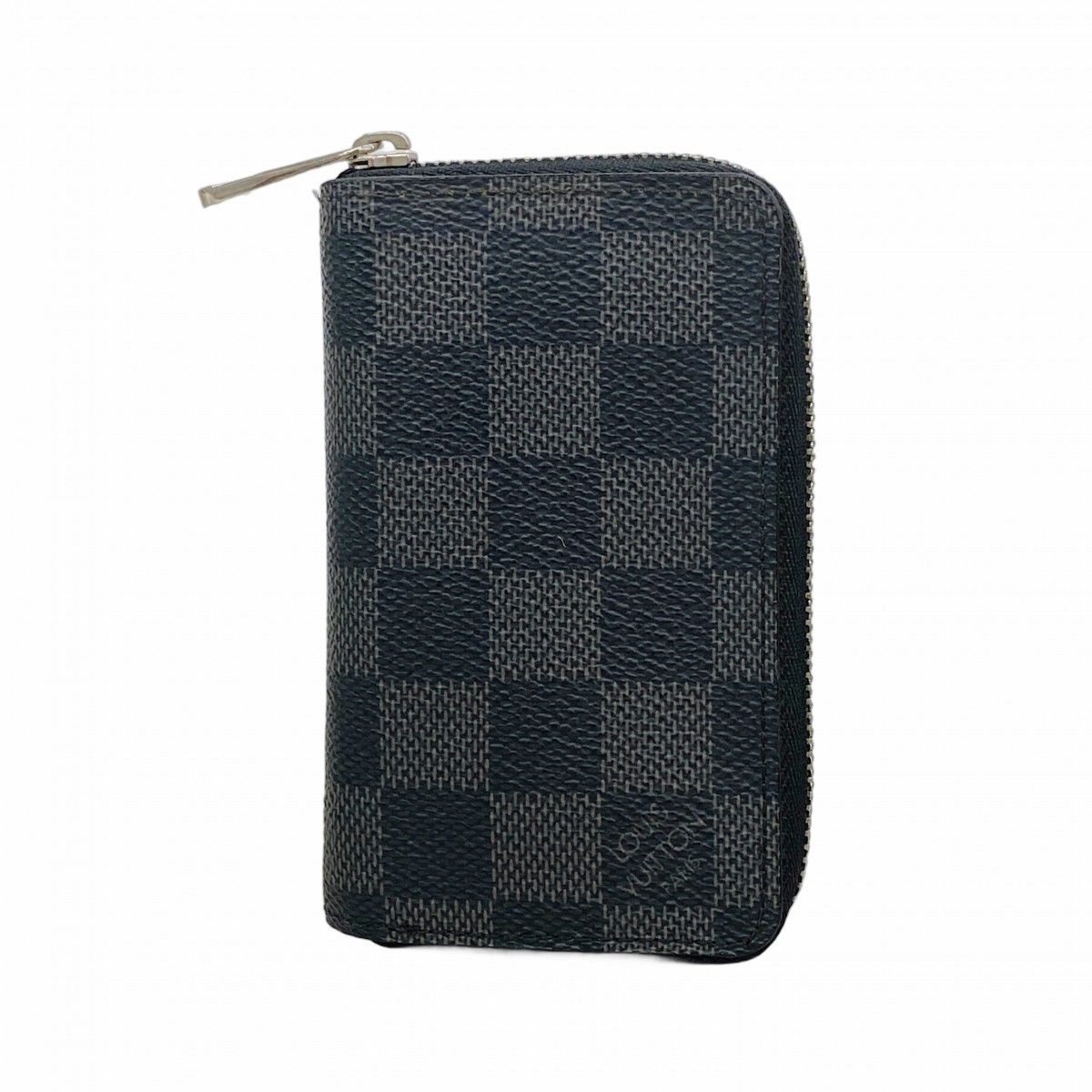 Louis Vuitton Coin Case Damier Graphite Zippy Purse Gray Black Cles