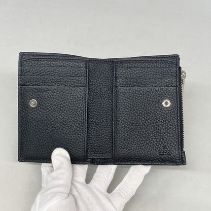 Gucci Wallet Leather Black Silver — view 3