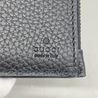 Gucci Wallet Leather Black Silver — view 4