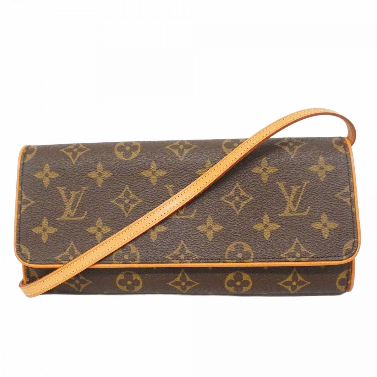 Louis Vuitton Shoulder Bag Monogram Pochette Twin GM Brown