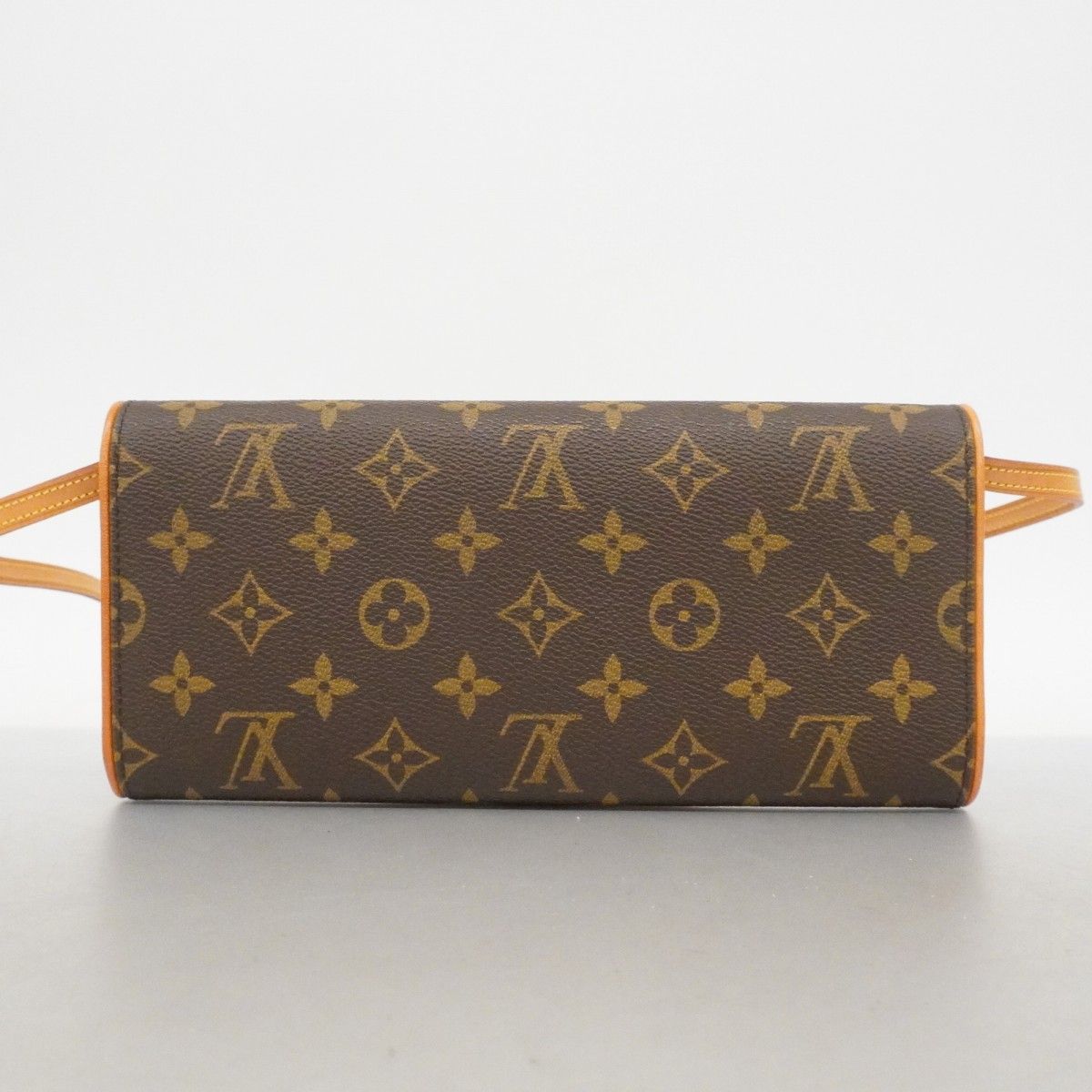 Louis Vuitton Shoulder Bag Monogram Pochette Twin GM Brown — view 8