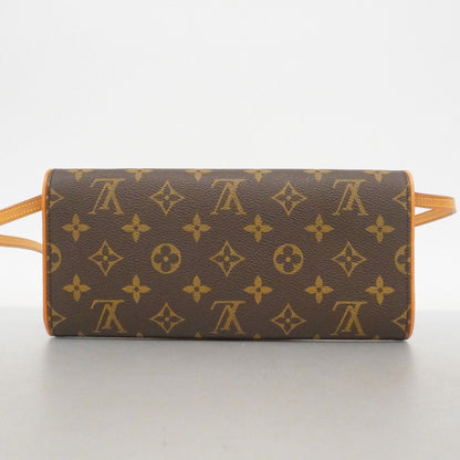 Louis Vuitton Shoulder Bag Monogram Pochette Twin GM Brown — view 8
