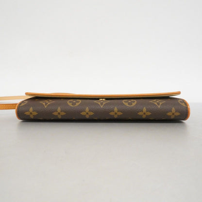 Louis Vuitton Shoulder Bag Monogram Pochette Twin GM Brown — view 3