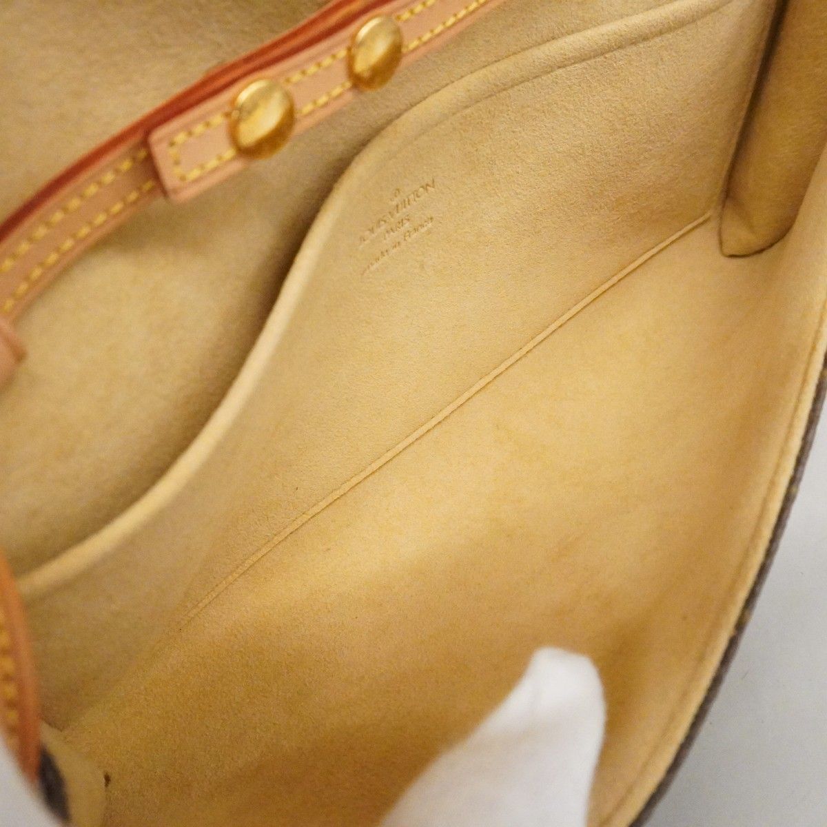 Louis Vuitton Shoulder Bag Monogram Pochette Twin GM Brown — view 4