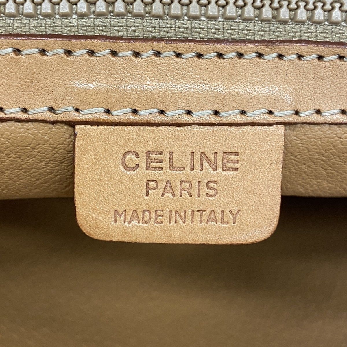 Celine Handbag Macadam Brown Gold 2-Way Bag — view 5
