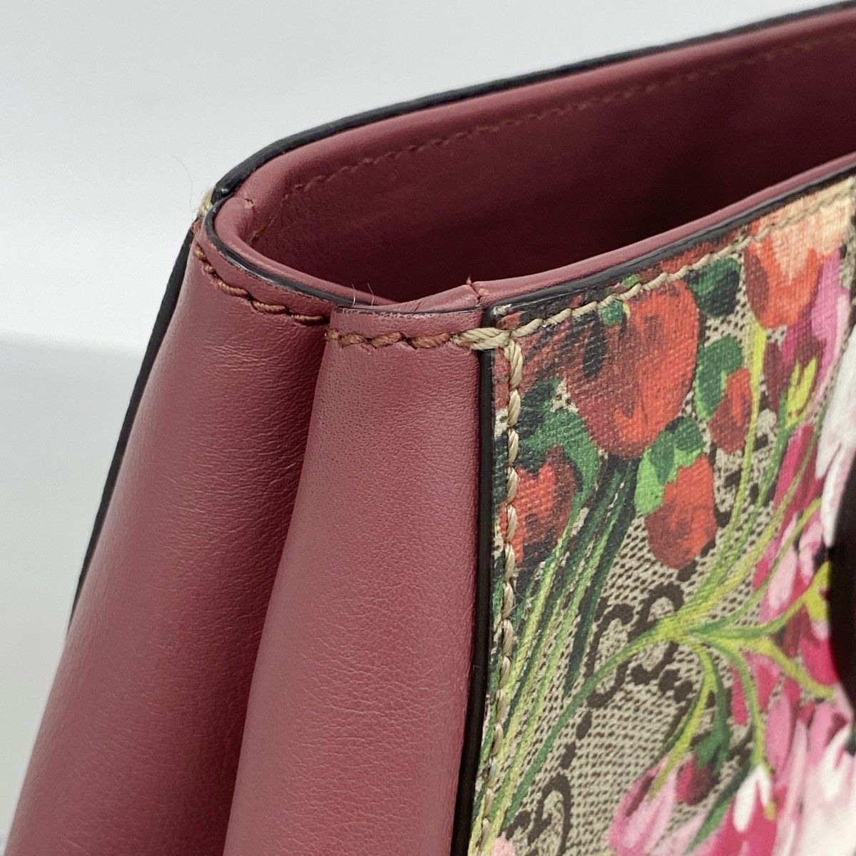 Gucci Handbag GG Blue Mus Beige Pink Silver 2-Way Bag — view 6