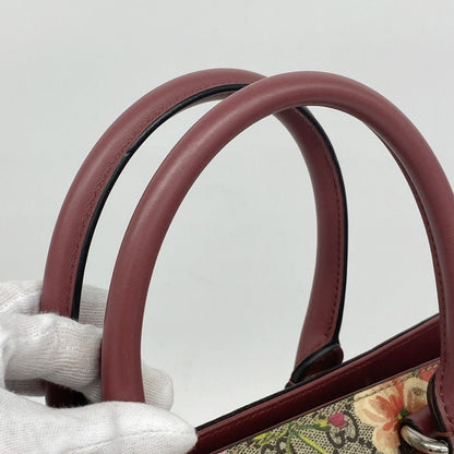 Gucci Handbag GG Blue Mus Beige Pink Silver 2-Way Bag — view 8