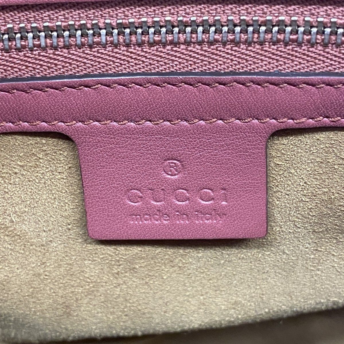 Gucci Handbag GG Blue Mus Beige Pink Silver 2-Way Bag — view 5