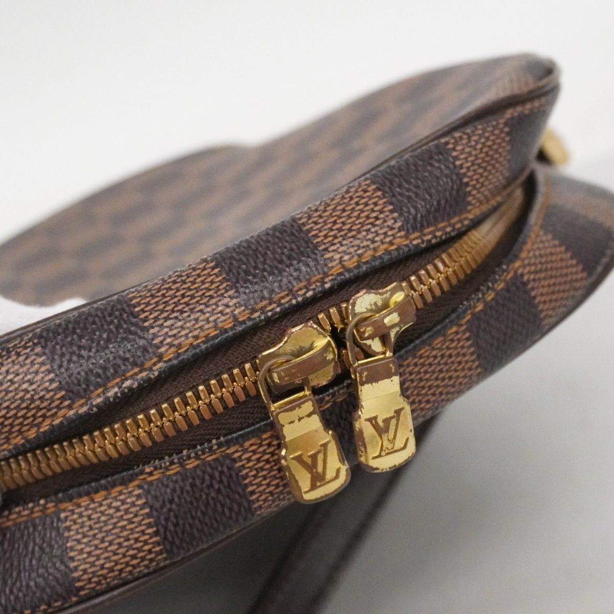 Louis Vuitton Shoulder Bag Damier Ipanema PM Ebene — view 8
