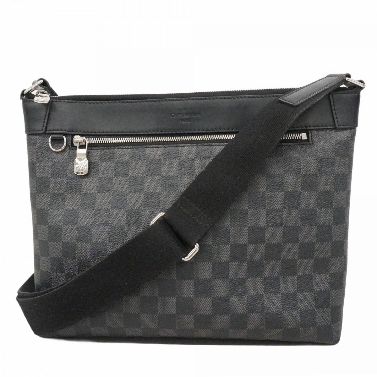 Louis Vuitton Shoulder Bag Damier Graphite Mick PM Black