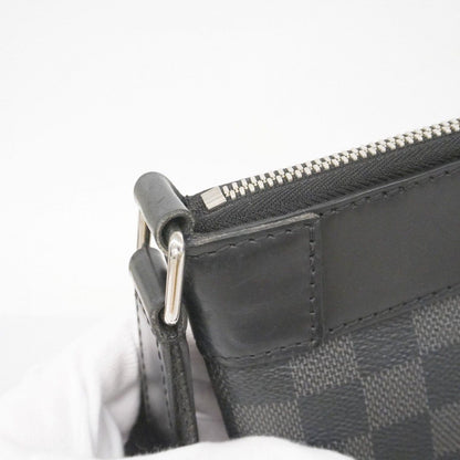Louis Vuitton Shoulder Bag Damier Graphite Mick PM Black — view 8
