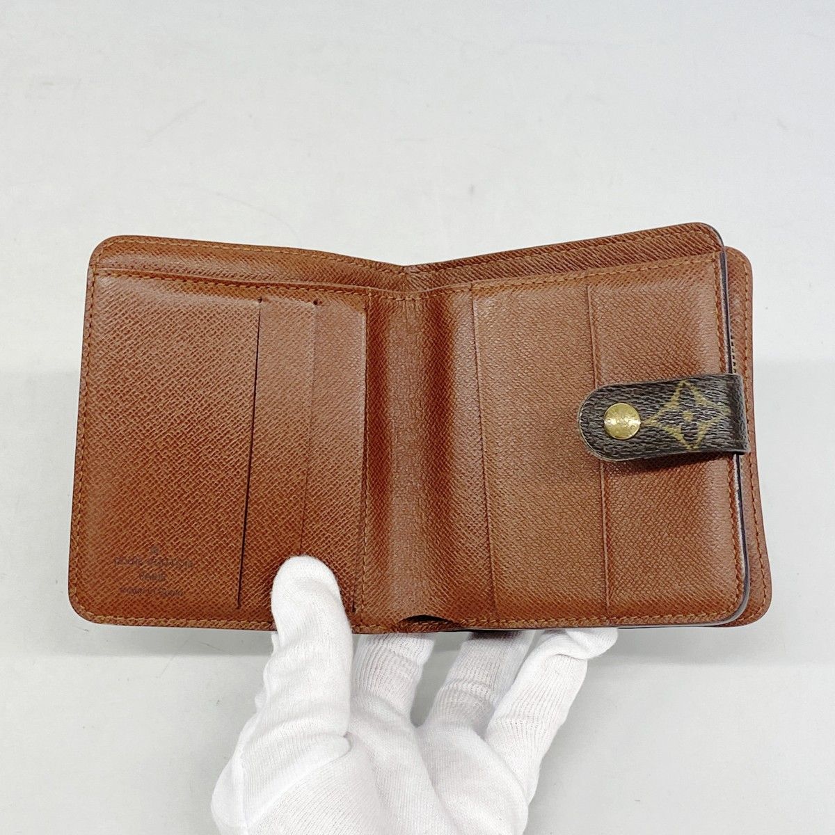 Louis Vuitton Wallet Monogram Compact Zip Brown — view 3