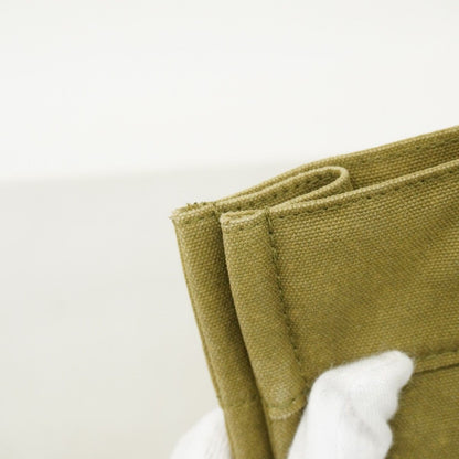 Hermes Tote Fourre Tout PM Canvas Khaki Silver — view 8
