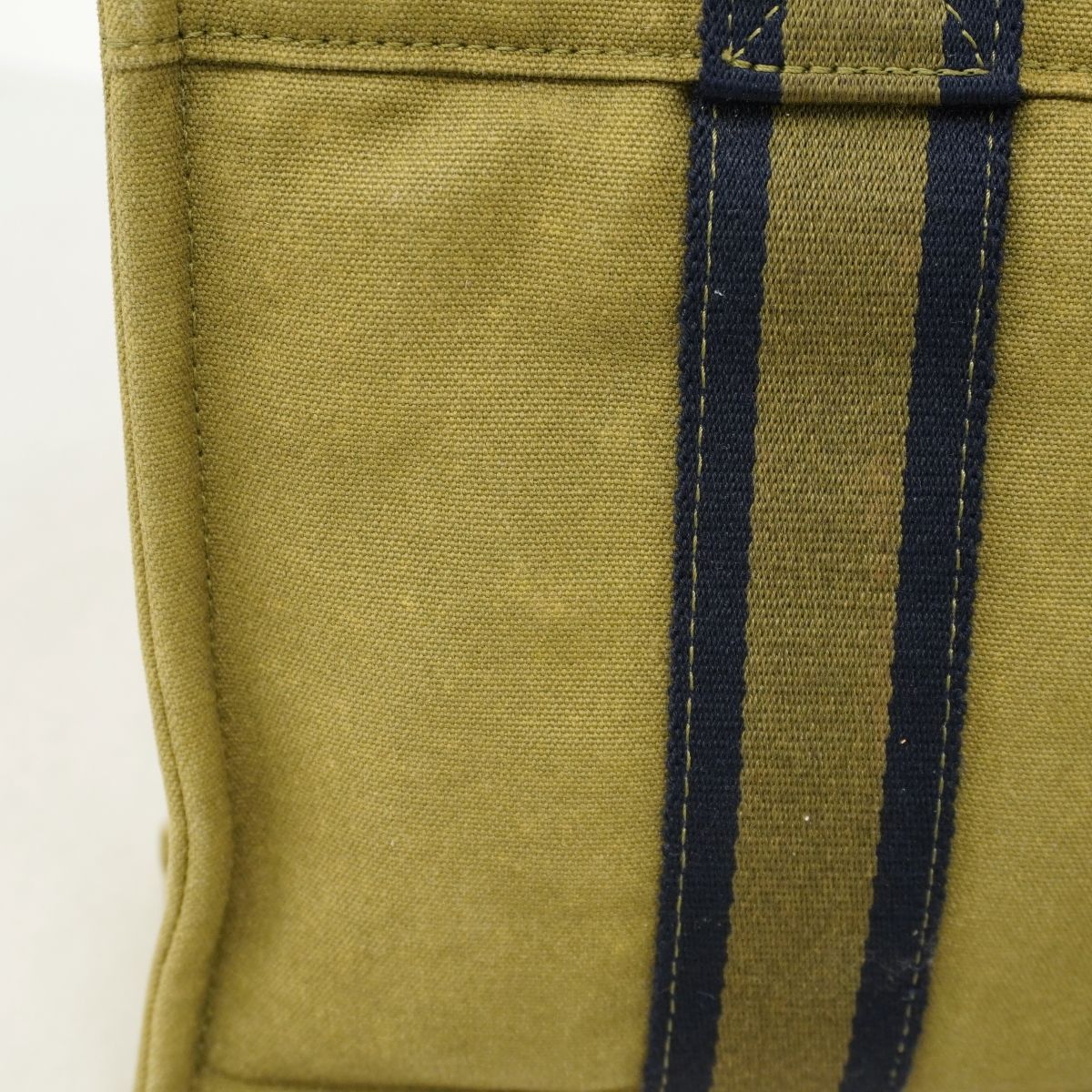 Hermes Tote Fourre Tout PM Canvas Khaki Silver — view 7