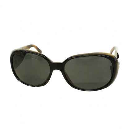 Chanel Sunglasses Camellia Acetate Black Khaki Silver Eyewear