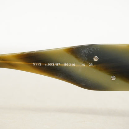 Chanel Sunglasses Camellia Acetate Black Khaki Silver Eyewear — view 4