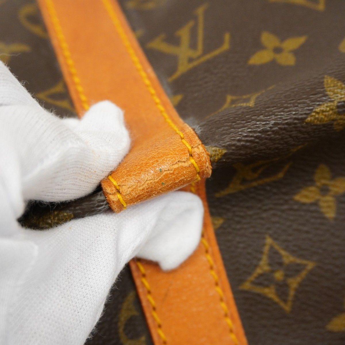Louis Vuitton Boston Bag Monogram Keepall 50 Brown — view 7
