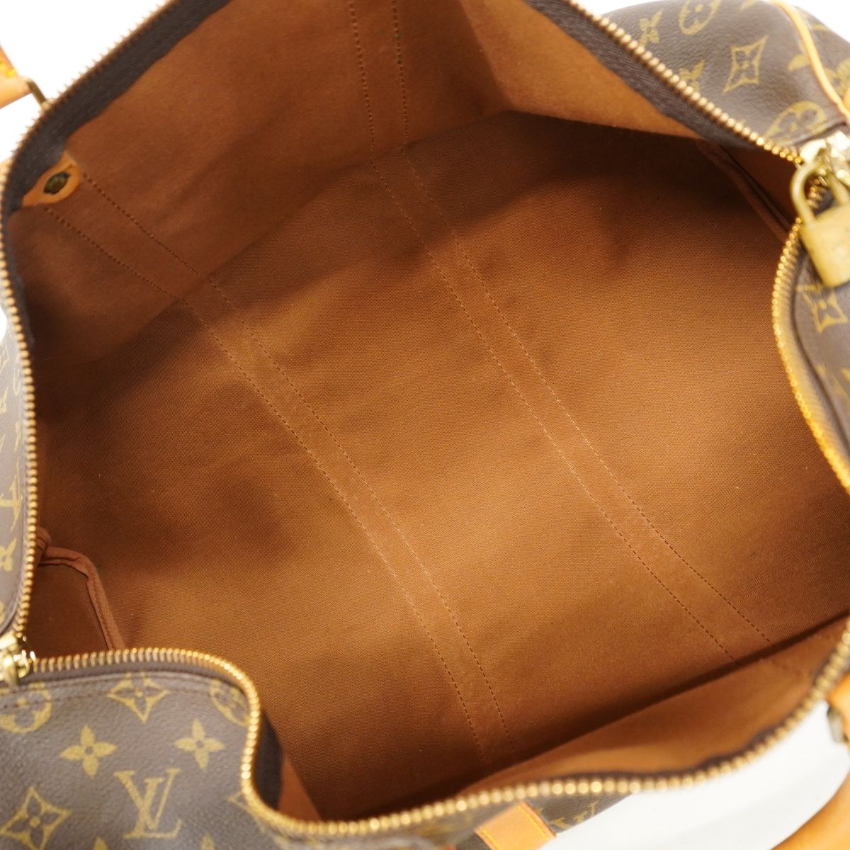 Louis Vuitton Boston Bag Monogram Keepall 50 Brown — view 4