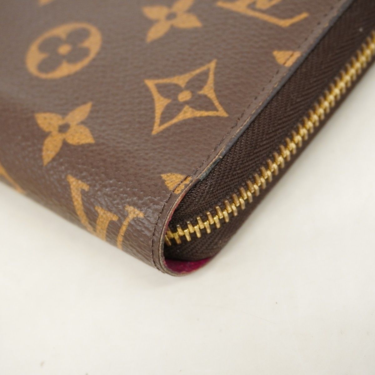 Louis Vuitton Wallet Monogram Zippy Fuchsia Pink — view 6