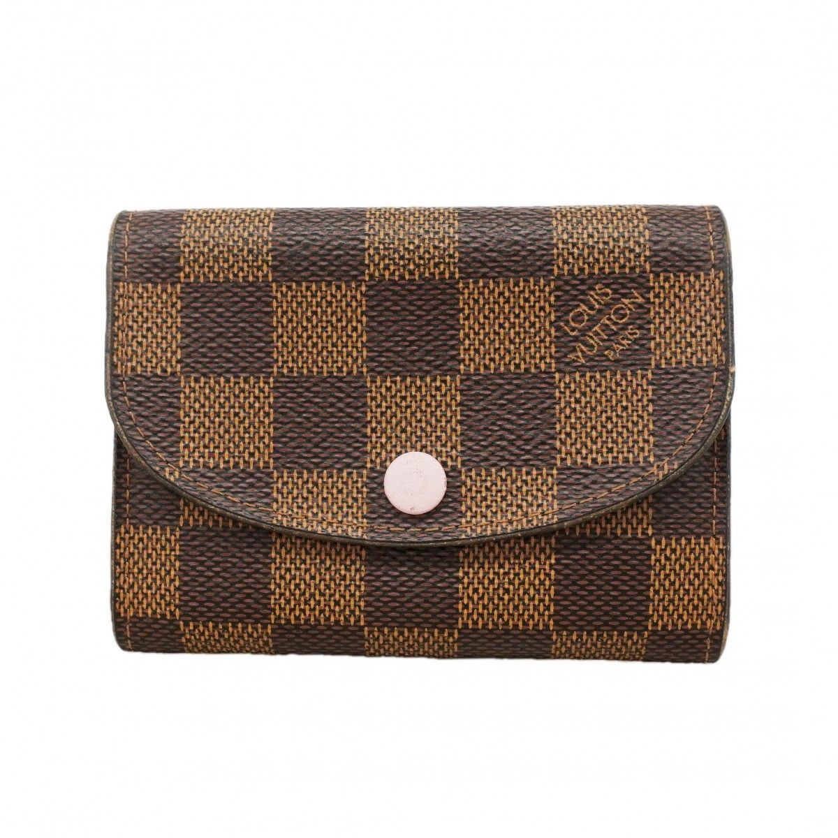 Louis Vuitton Coin Case Damier Porte-Monnaie Rosalie Rose Velours