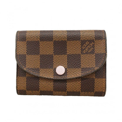 Louis Vuitton Coin Case Damier Porte-Monnaie Rosalie Rose Velours