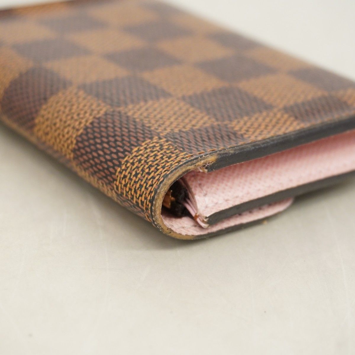 Louis Vuitton Coin Case Damier Porte-Monnaie Rosalie Rose Velours — view 6