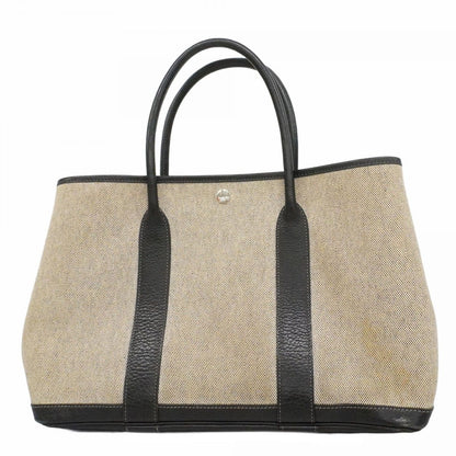 Hermes Tote Garden Party PM Toile Ash Black Silver