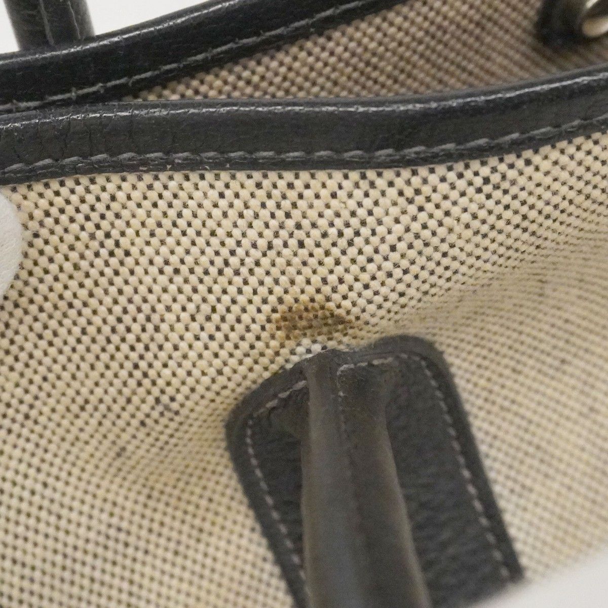 Hermes Tote Garden Party PM Toile Ash Black Silver — view 9