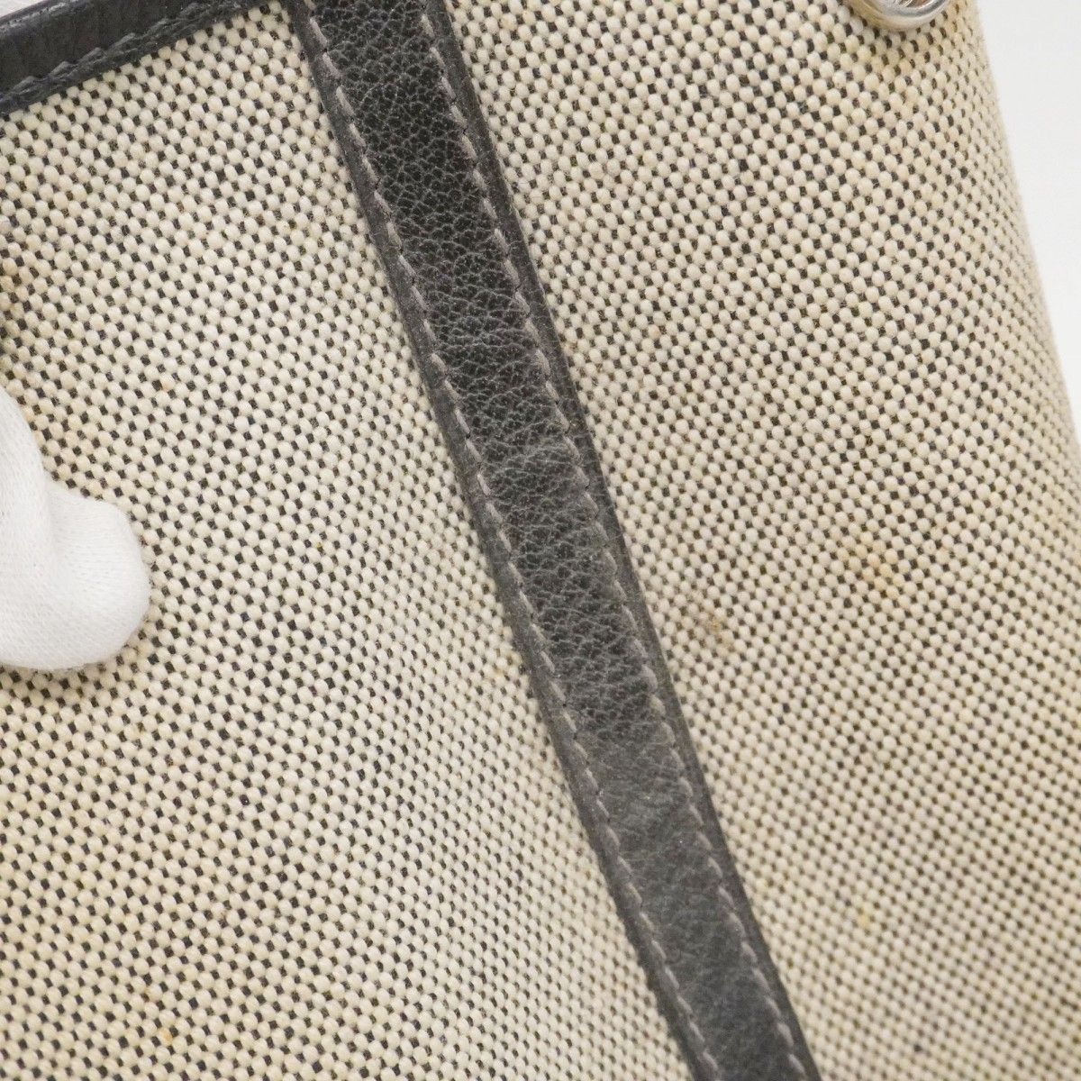Hermes Tote Garden Party PM Toile Ash Black Silver — view 7