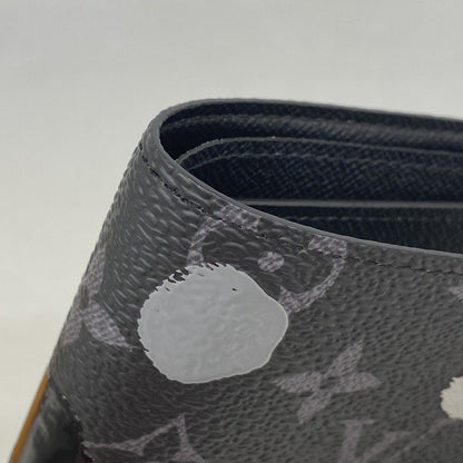 Louis Vuitton Wallet Monogram Eclipse Portefeuille Multiple Black Yayoi Kusama — view 5