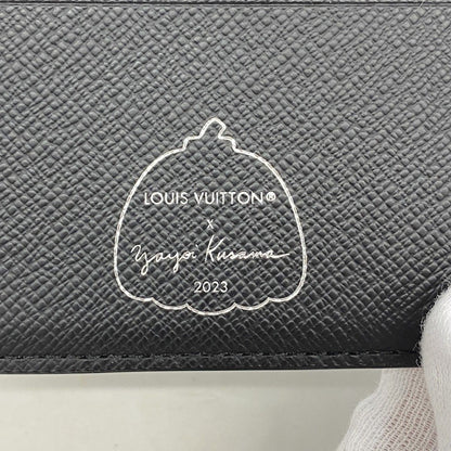 Louis Vuitton Wallet Monogram Eclipse Portefeuille Multiple Black Yayoi Kusama — view 4