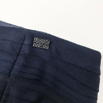 Chanel Knit Tight Skirt Gradient Quilted Bag Motif Plate 38 Sizes Navy 100% — view 7