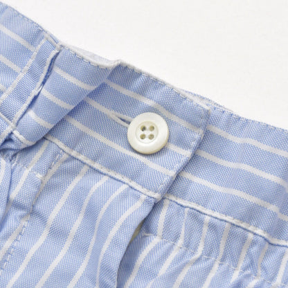 Miu Miu Shorts Striped Logo Patch Blue — view 3
