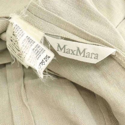Max Mara Jacket T-Shirt 3/4 Sleeve Linen 38 Beige — view 5