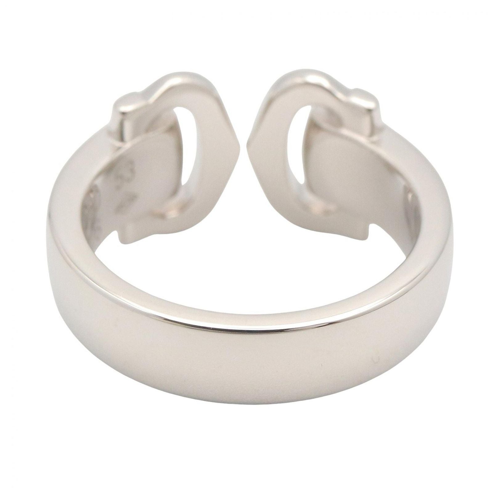 Cartier Ring 2C Boucles Diamond 18k White Gold — view 3