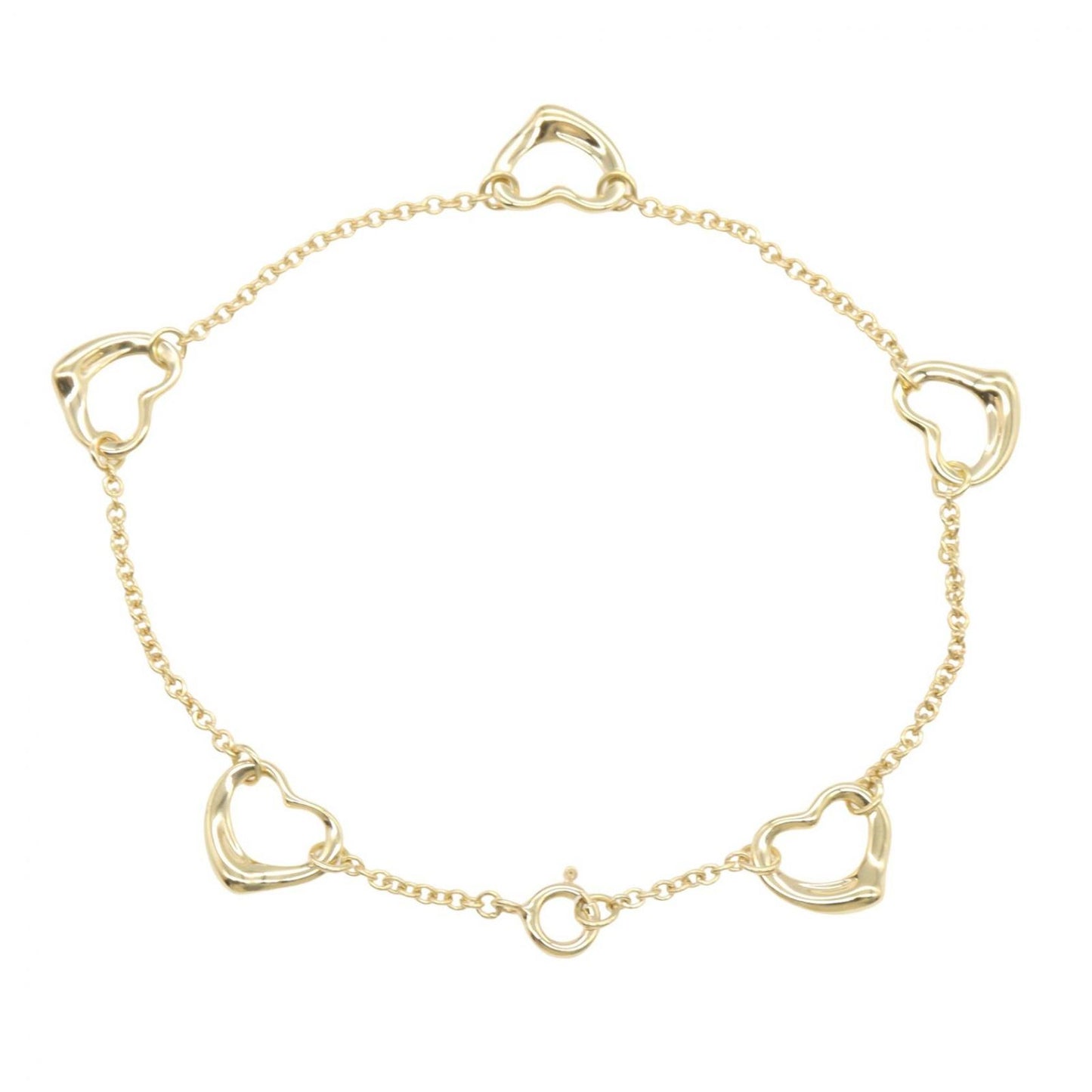 Tiffany & Co Bracelet Open Heart 5 Motif 18.5 cm 18k — view 2